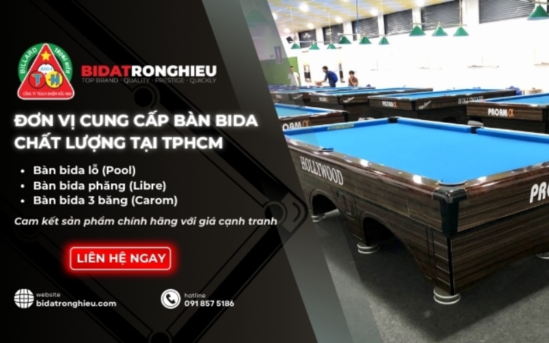 Bida Trọng Hiếu - Đơn vị cung cấp bàn bida chất lượng cao