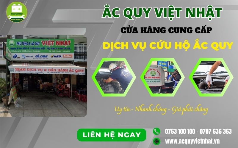 Ắc Quy Việt Nhật là lựa chọn hợp lý nếu bạn muốn tiết kiệm chi phí cứu hộ ắc quy
