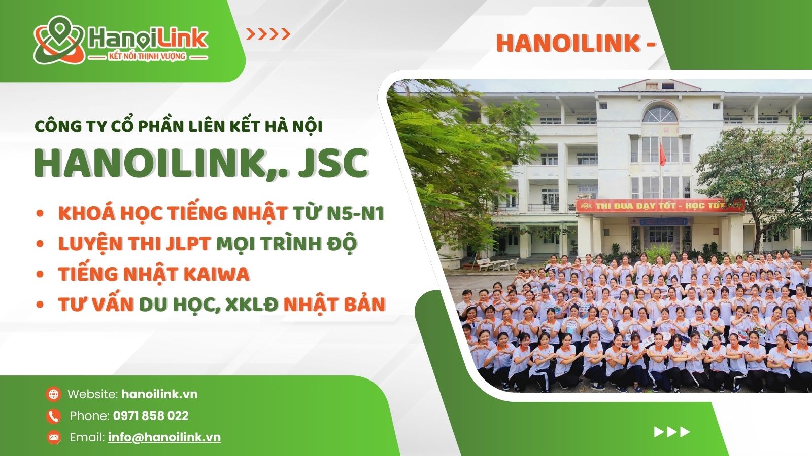 Trung tâm Đào tạo tiếng Nhật HanoiLink
