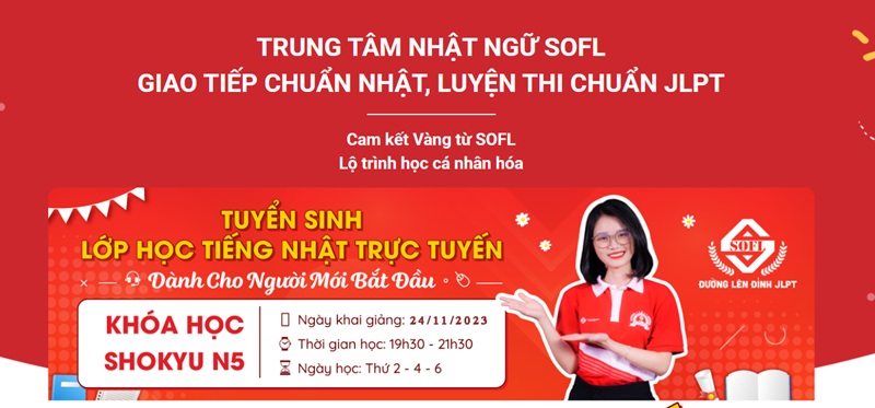 trung tâm dạy tiếng Nhật SOFL