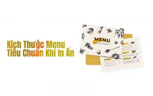 kích thước menu