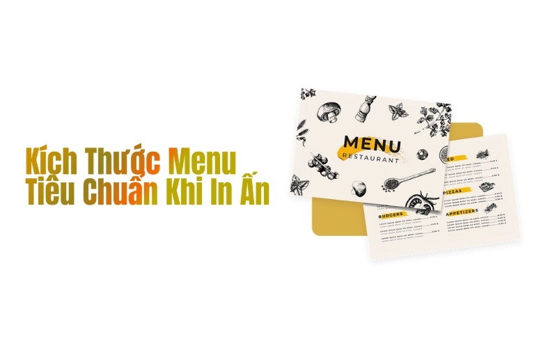 kích thước menu