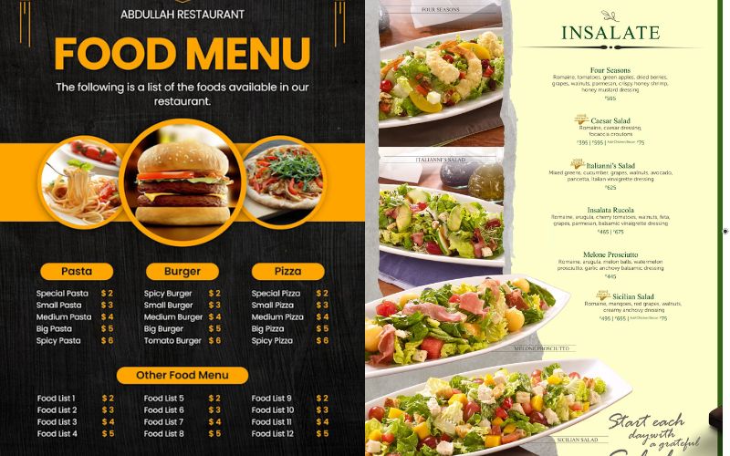 in menu là gì