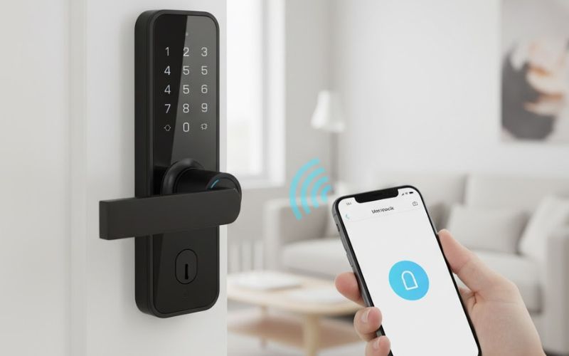 Cách mở khóa cửa điều khiển từ xa